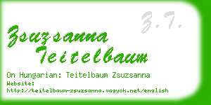 zsuzsanna teitelbaum business card